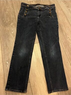 Talbots Sailor Style Slim Straight Jeans Size 10